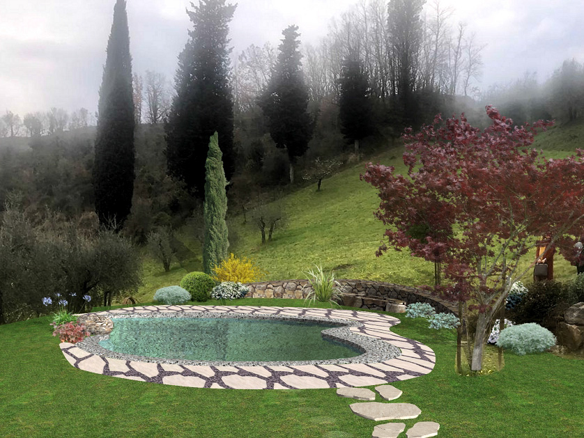 Realizzazione giardini a Firenze - Rendering